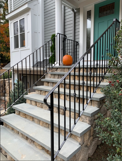 Dual Railing Safety Iron Works - Custom Wrought Iron Railings & Fences